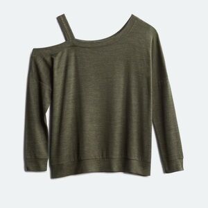 Olive Green Off-Shoulder Top